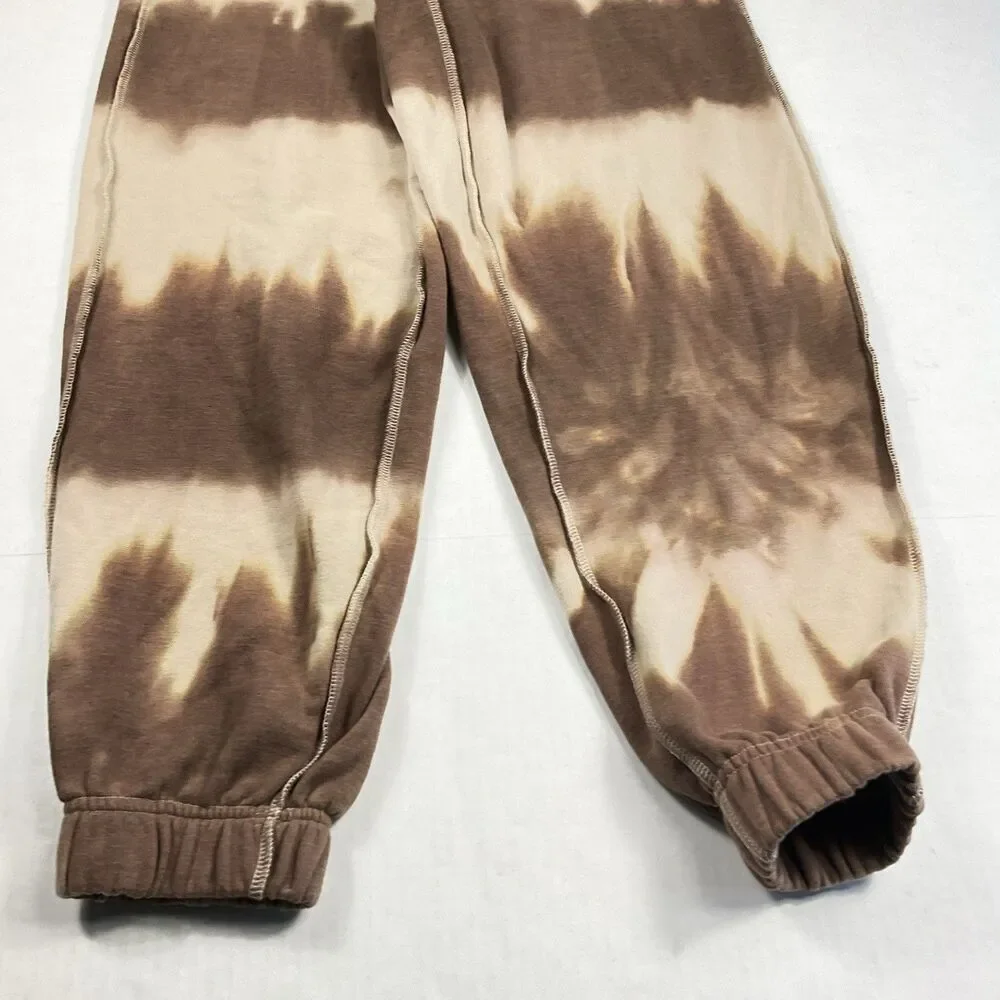 Pacsun Womens Y2K Jogger Sweatpants Tie Dye Fleece Cozy Lounge Boho Streetwear S